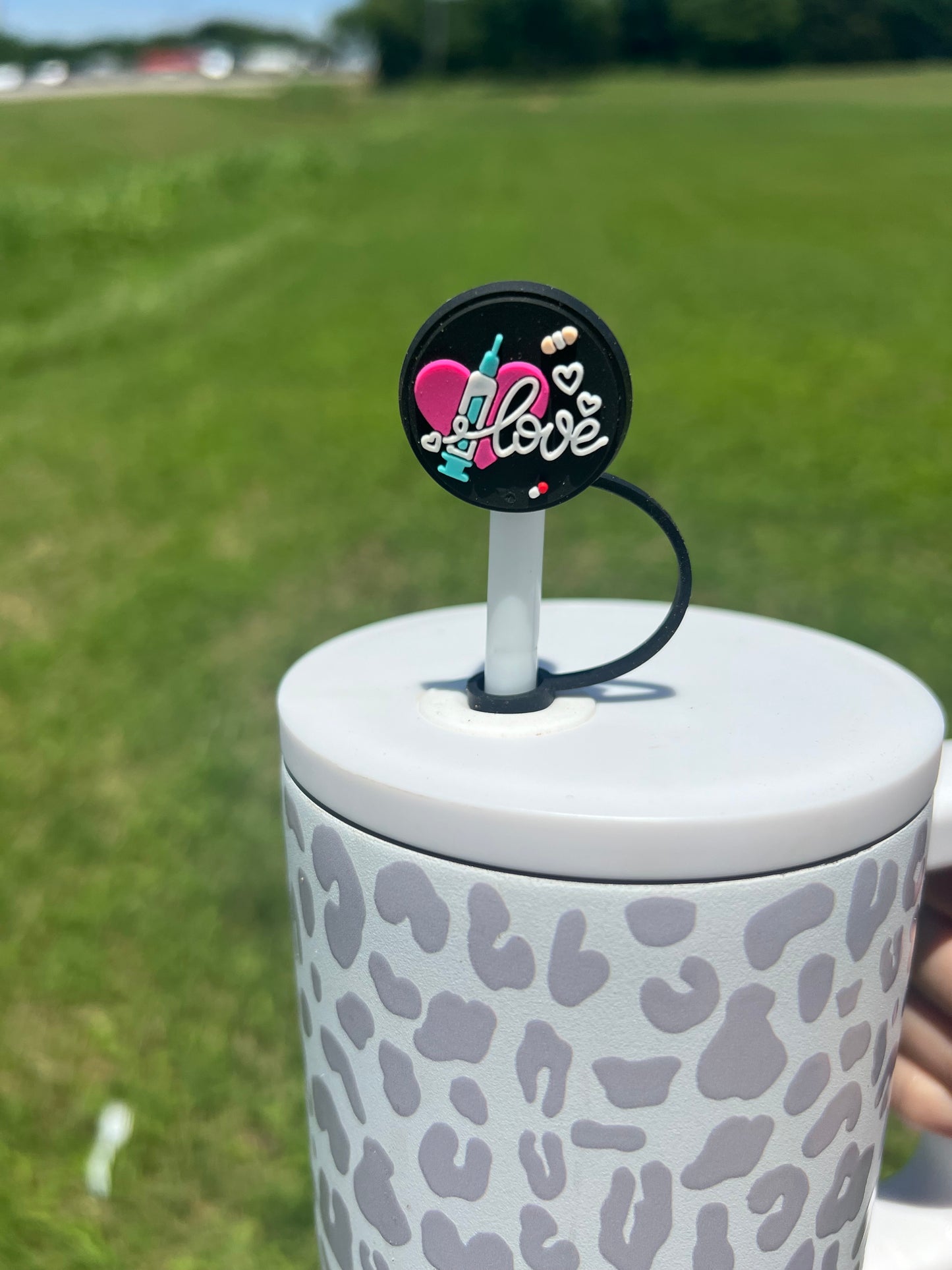 Straw Topper - Love