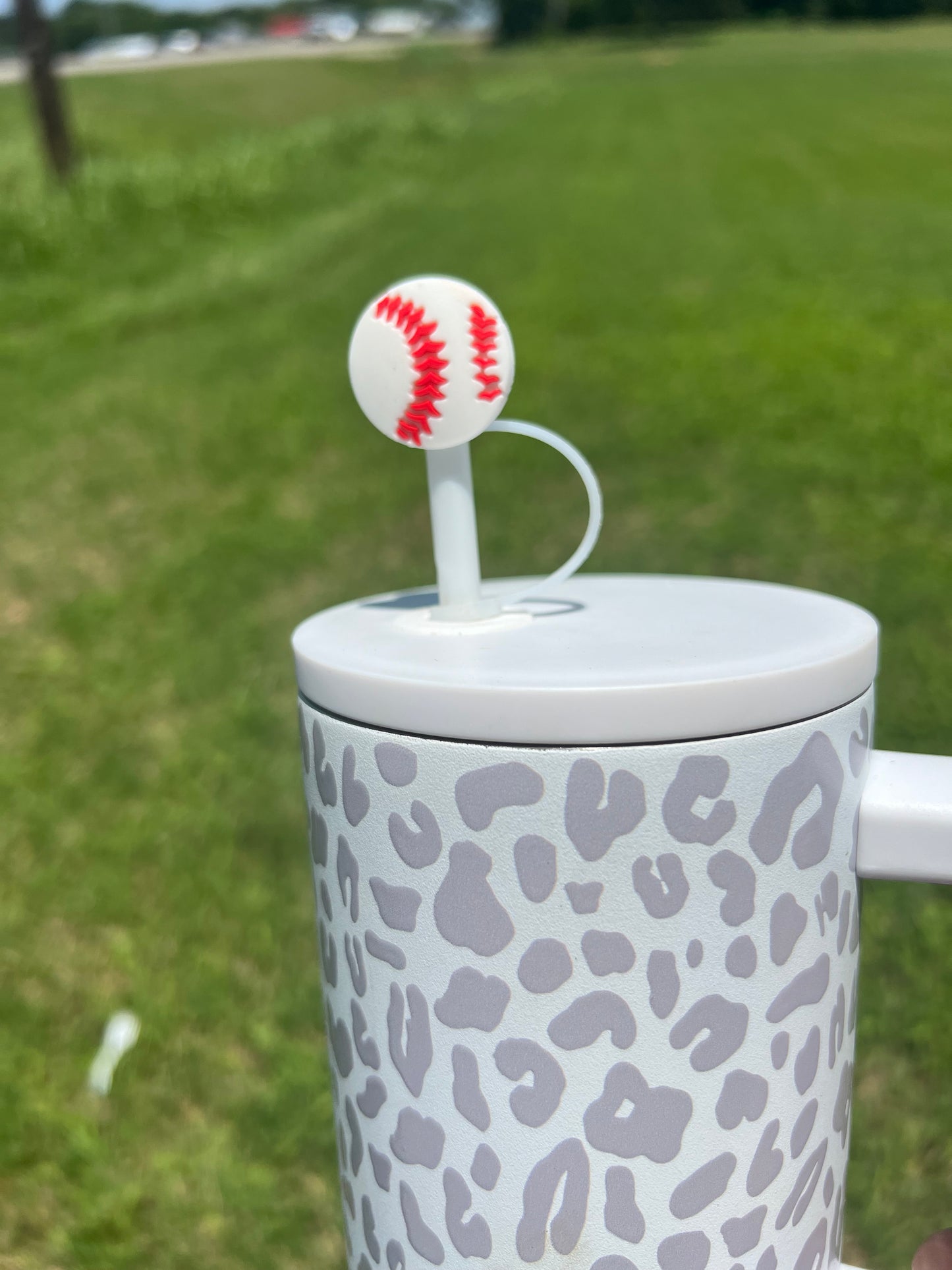 Straw Topper - Baseball