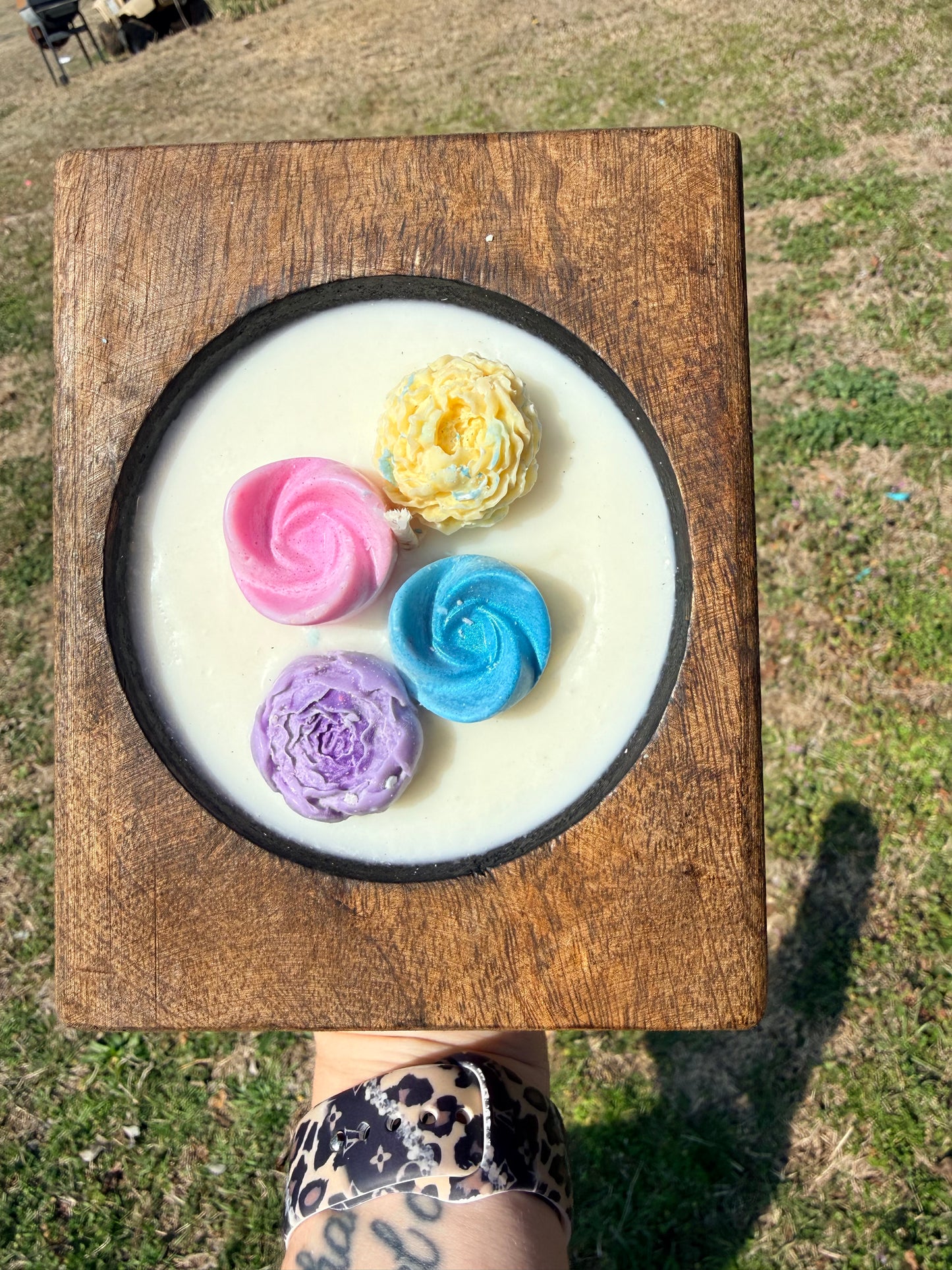 Dough Bowl Floral Candle - Let’s Go Girls