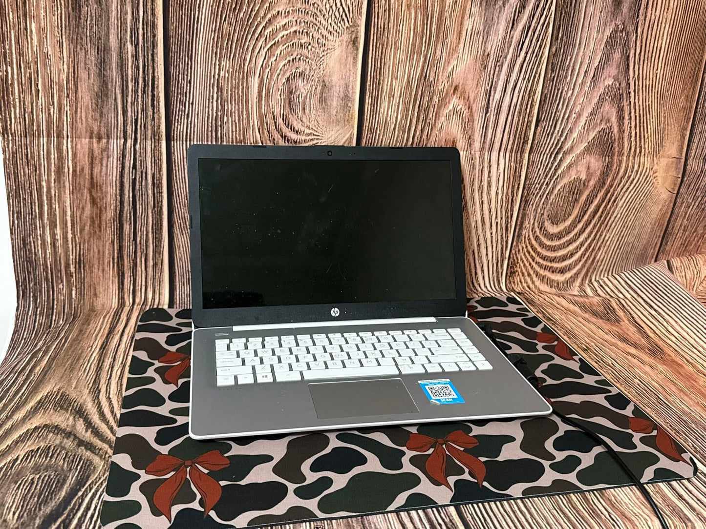 Dish Mat - Camo with Bows
