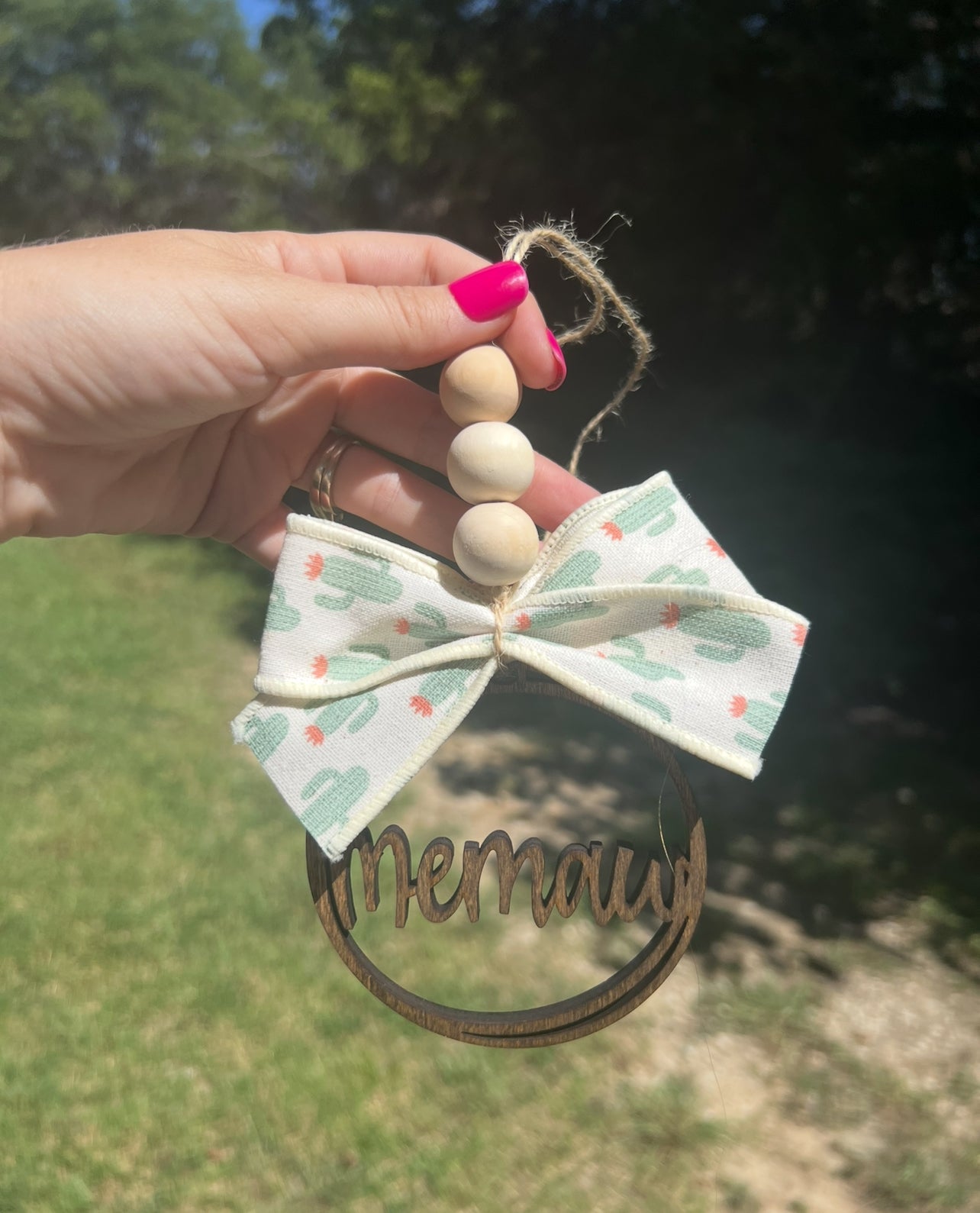 Memaw Car Charm