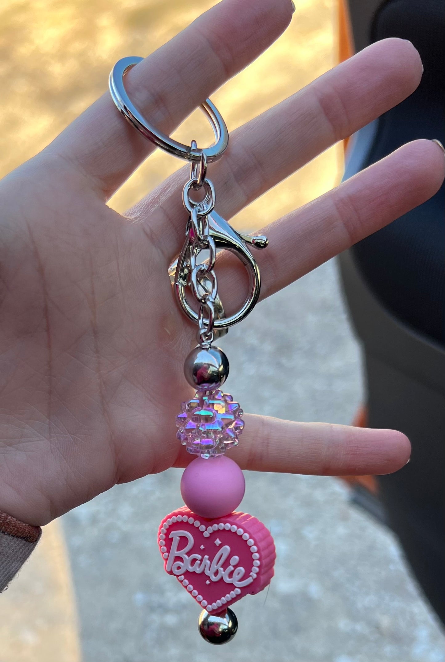 Beaded Keychains - Pink