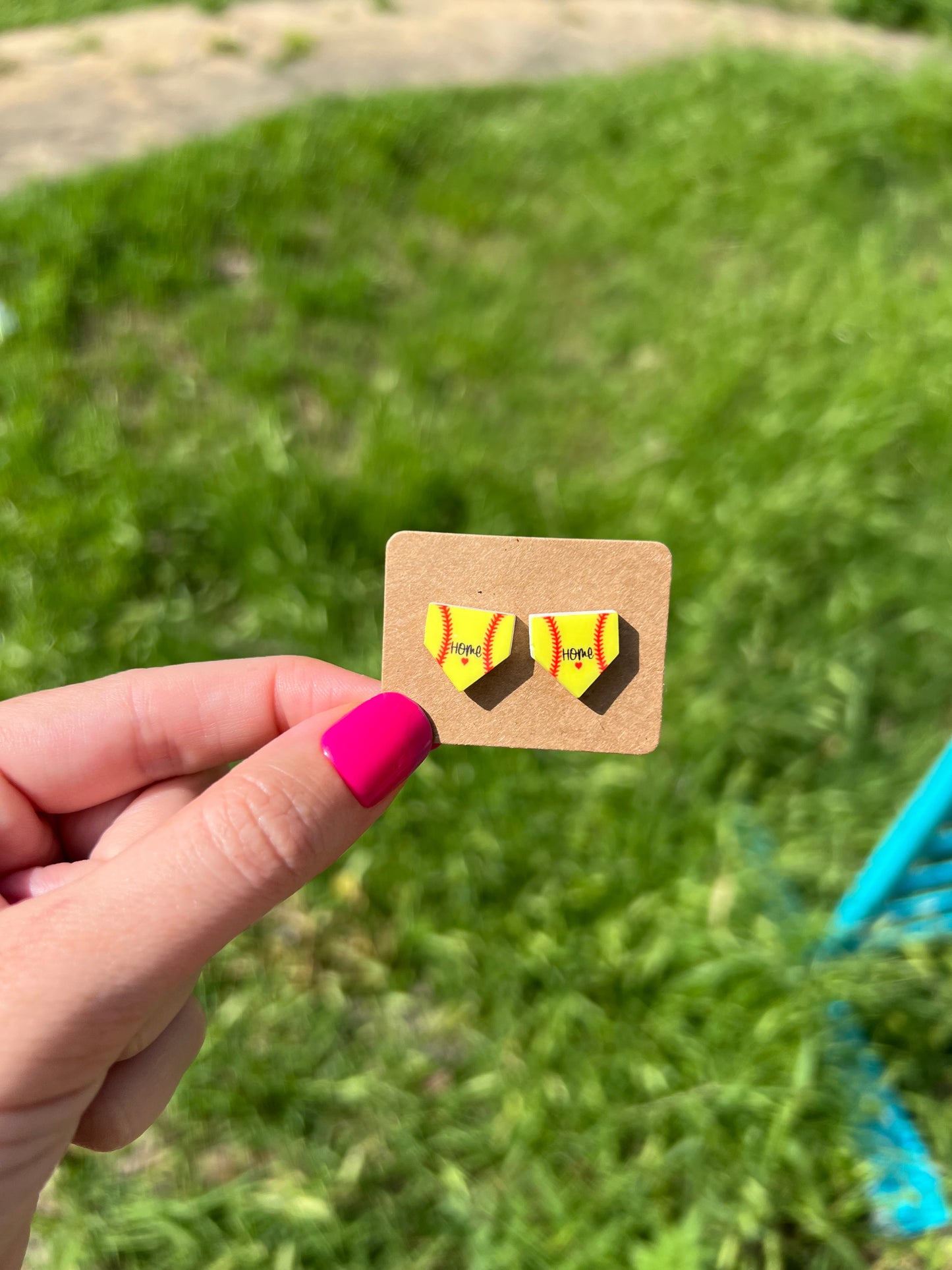 Softball Earrings