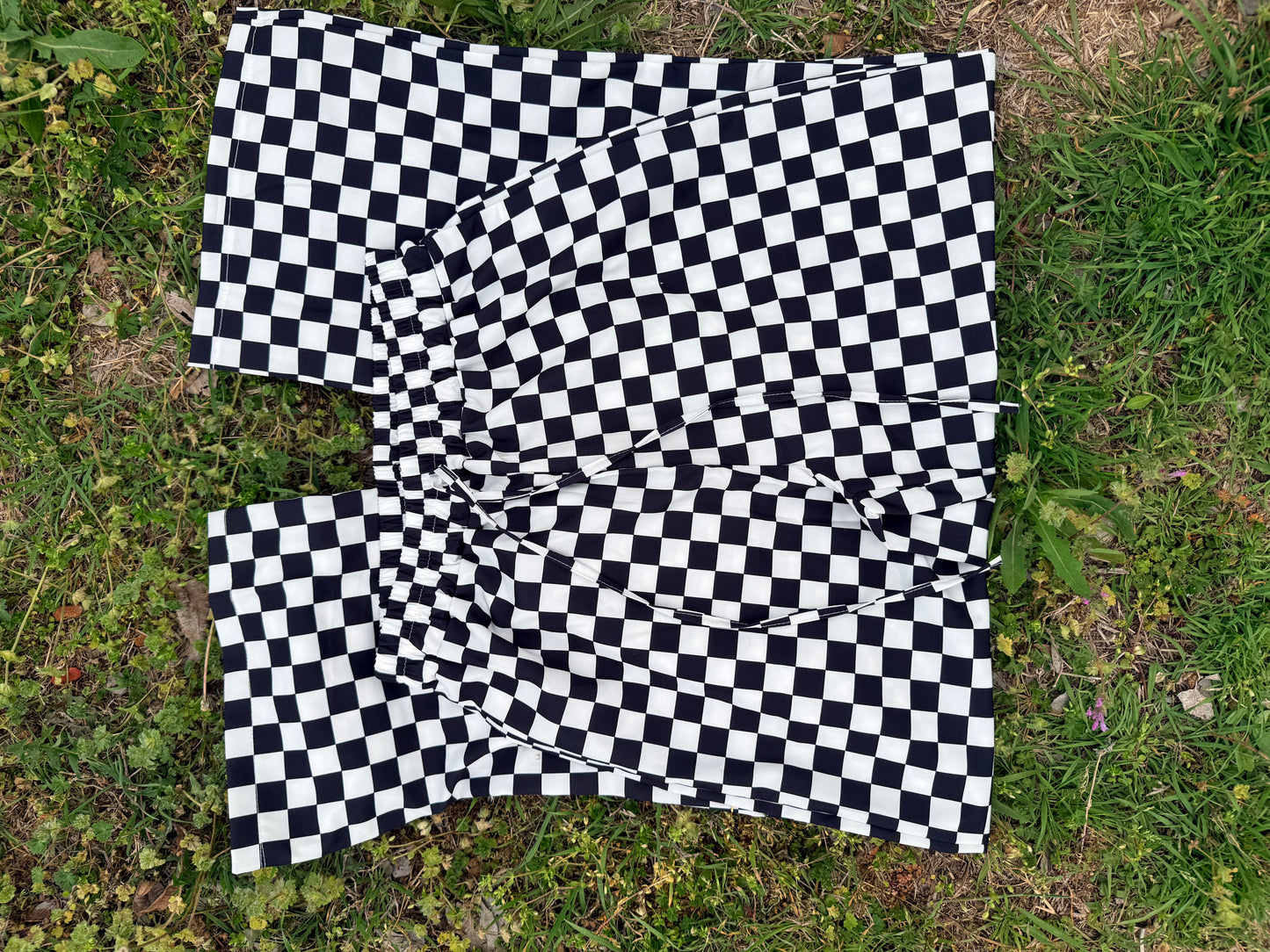 Black & White Checkered Pants