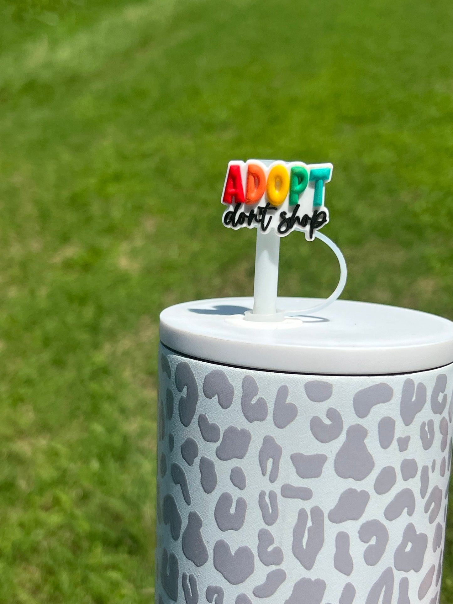 Straw Topper - Adopt Don’t Shop