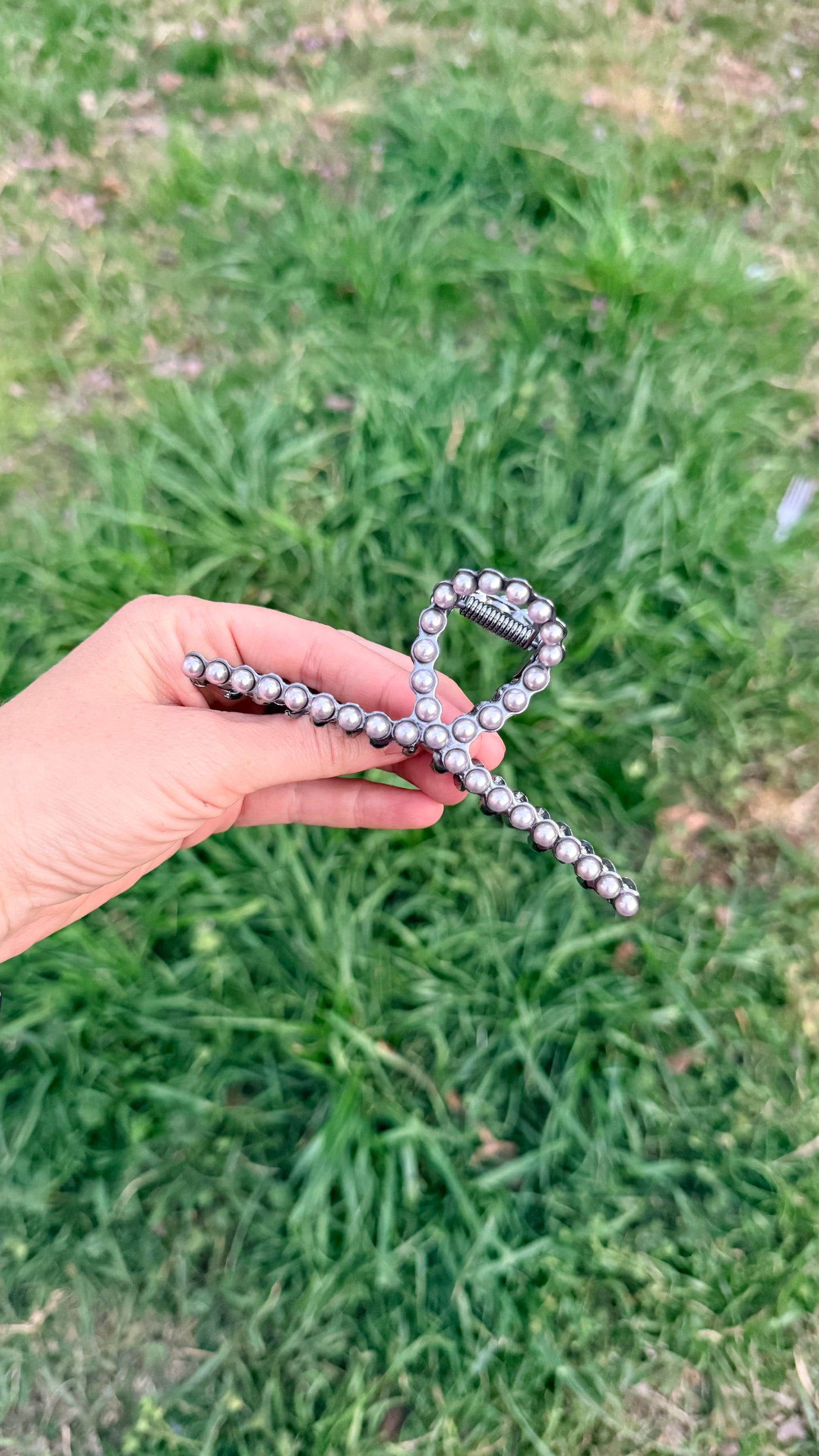 Silver Metal Claw Clip