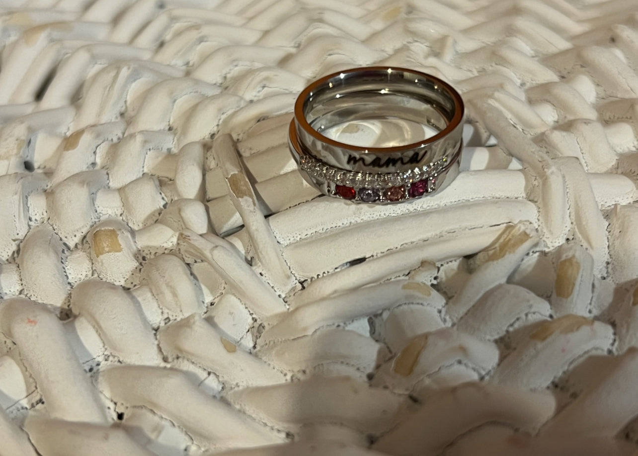 Mama Birthstone Rings