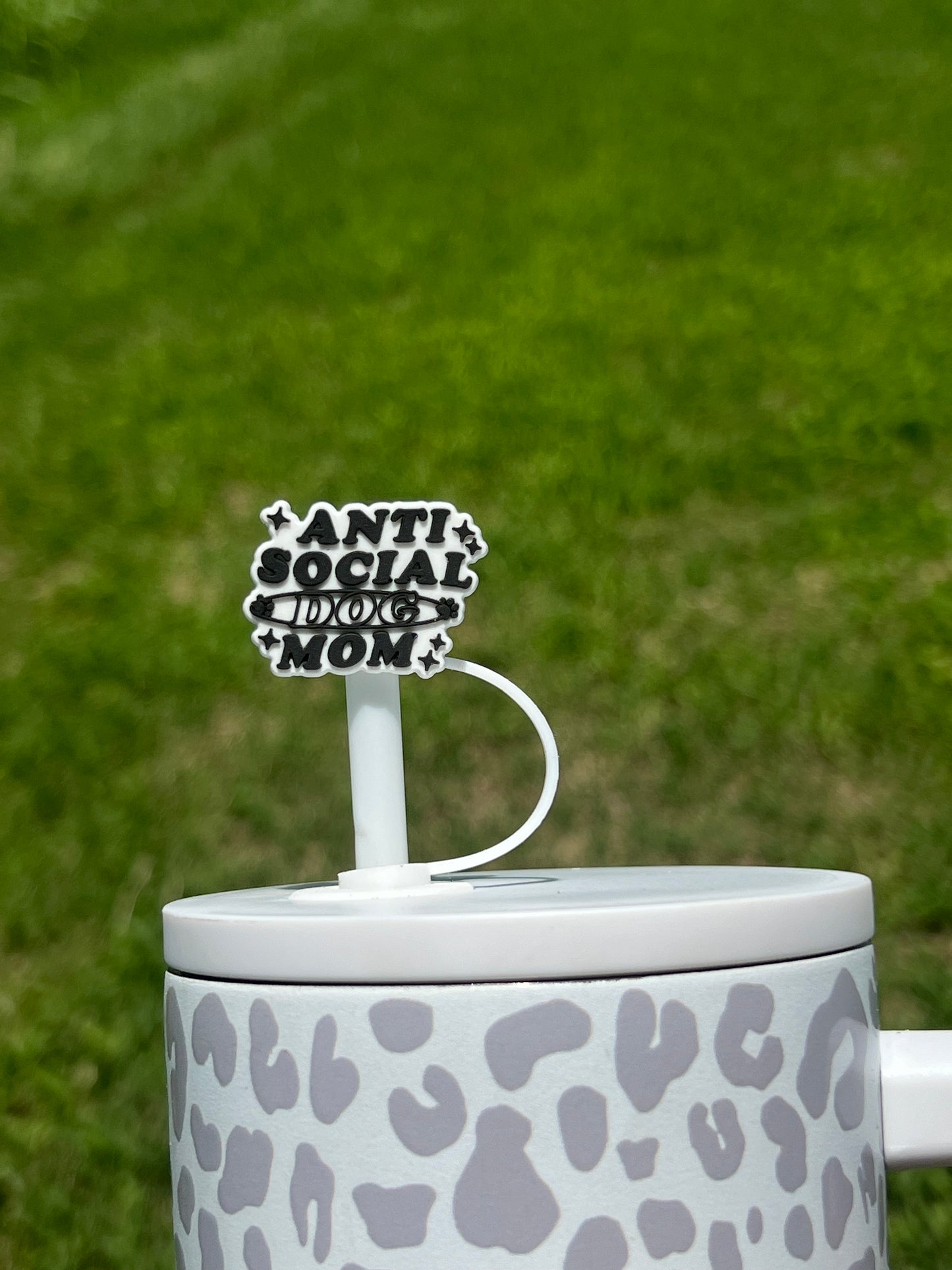 Straw Topper - Antisocial Dog Mom