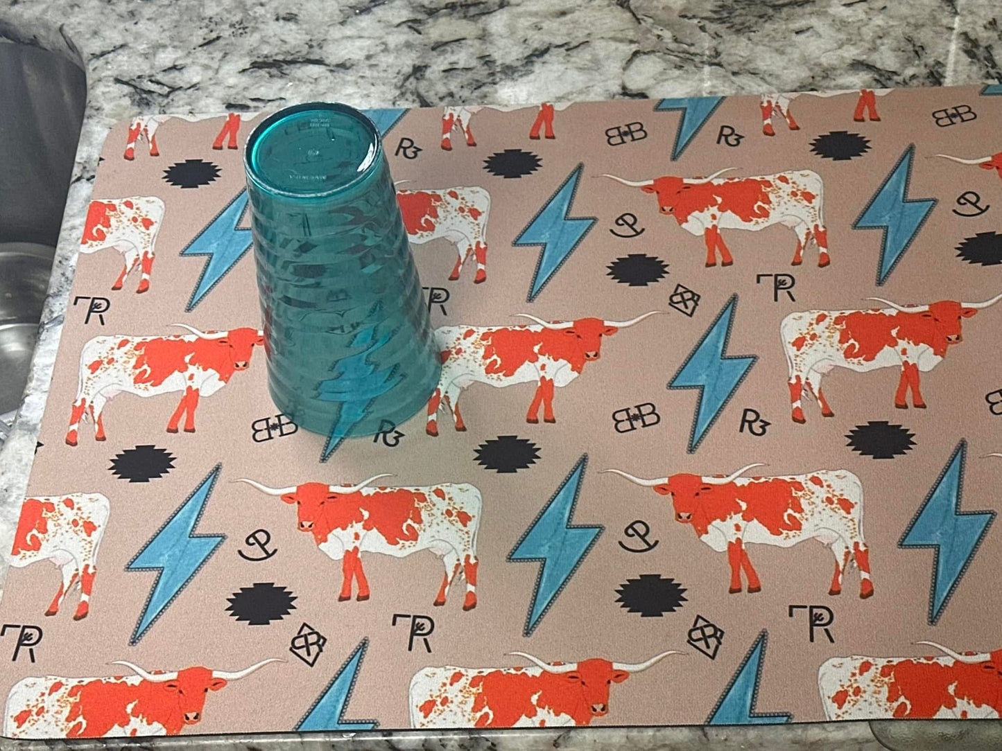 Dish Mat - Cattle Brands