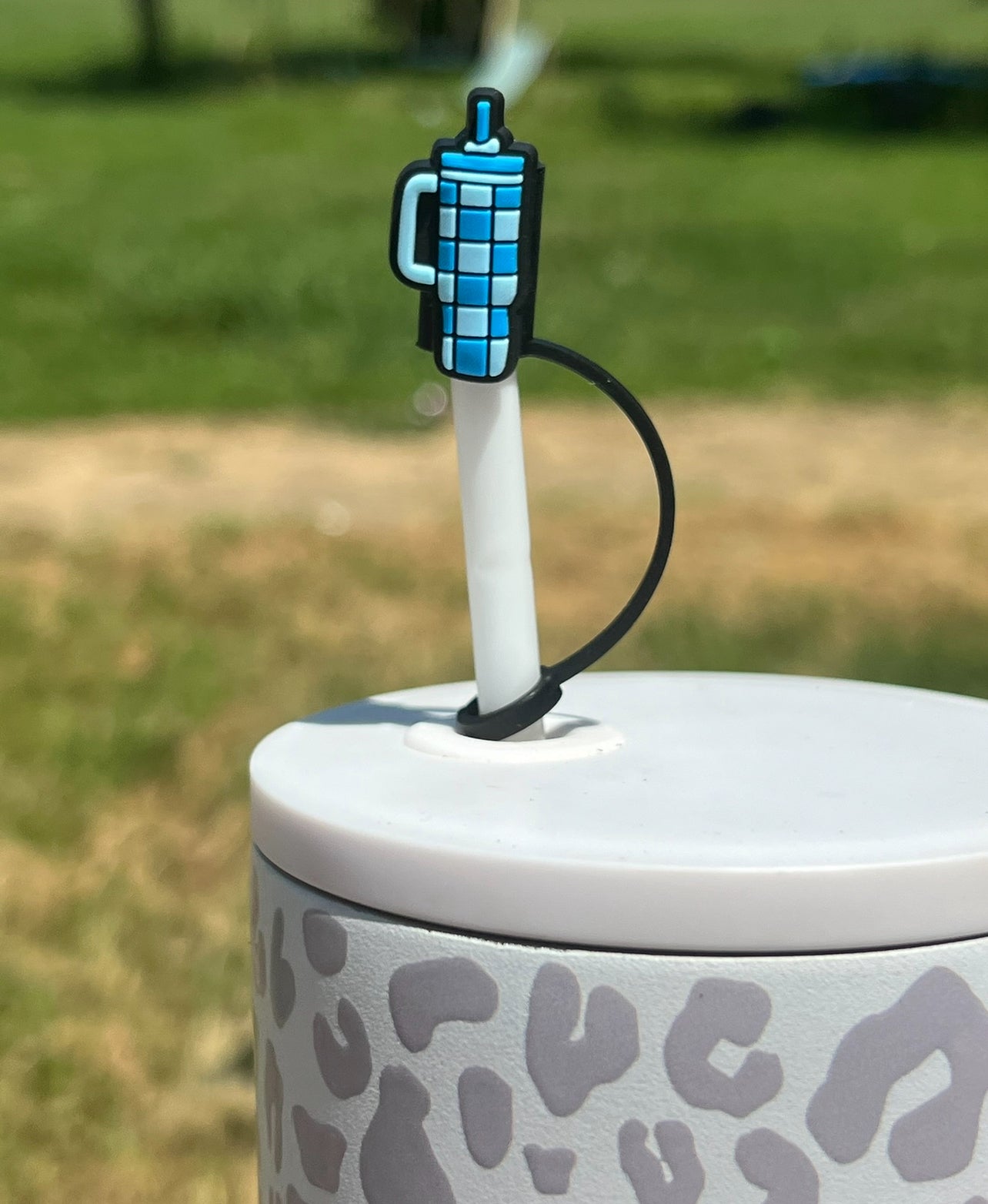 Straw Topper - Blue Tumbler