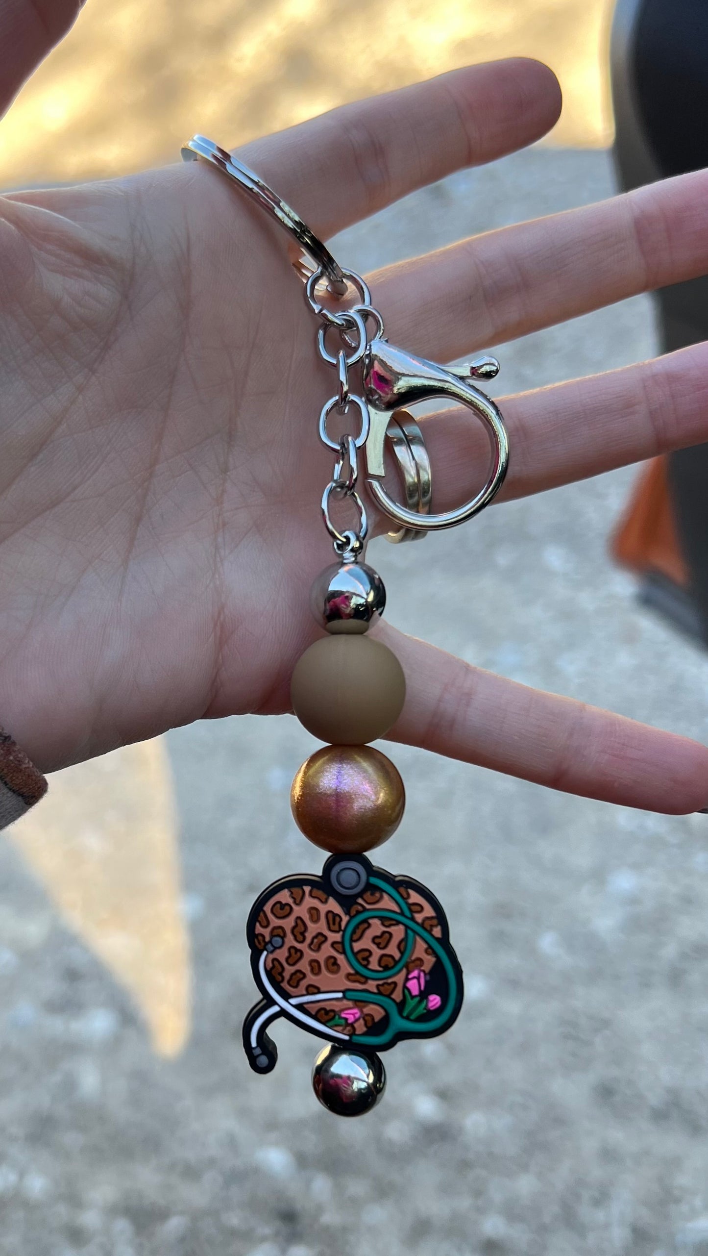 Beaded Keychains - Nurse
