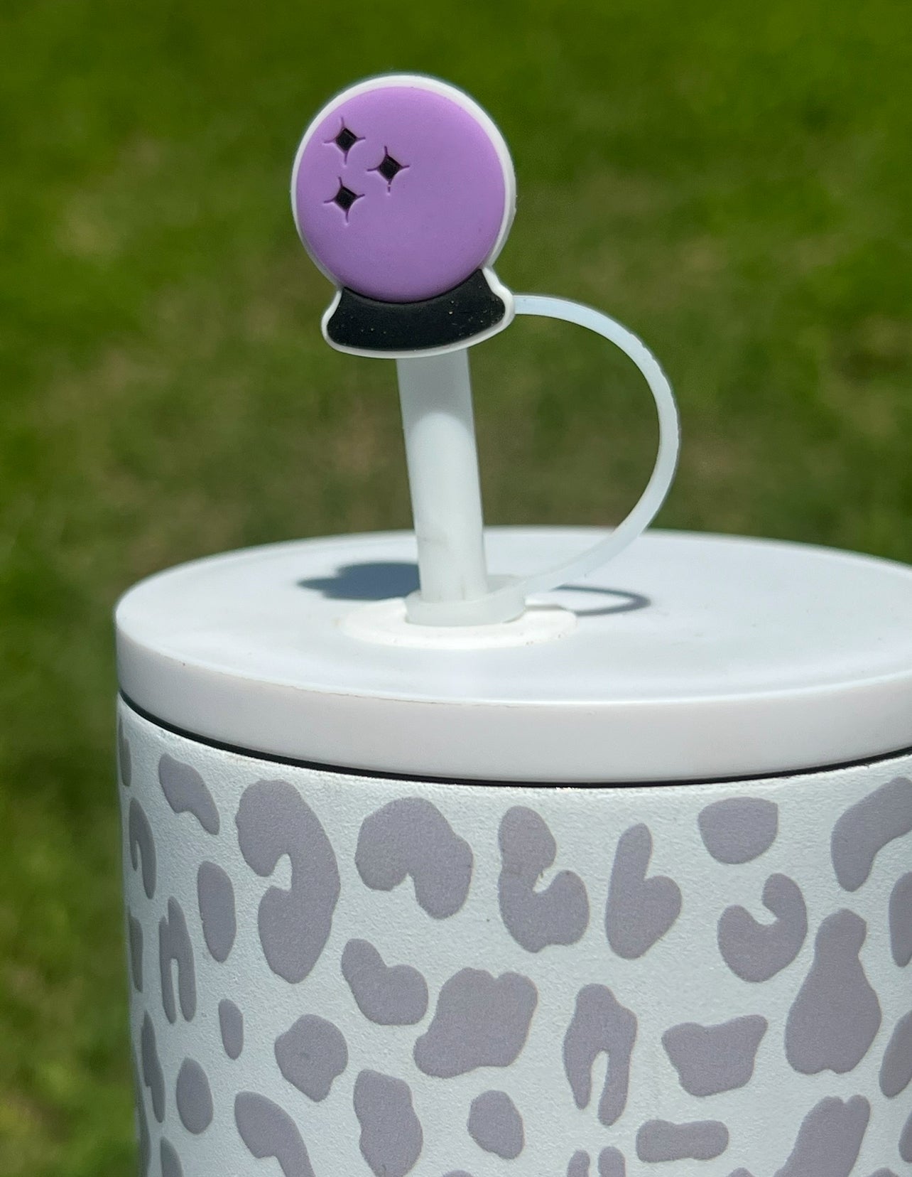 Straw Topper - Purple