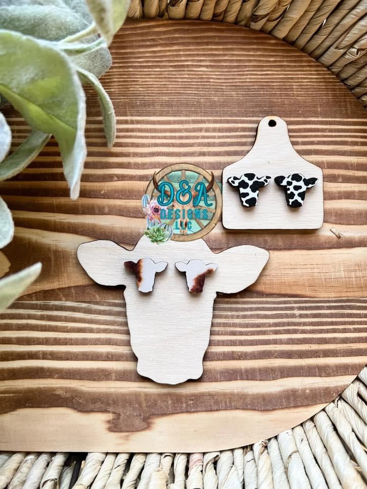 Cow Tag/Head Earring Holders