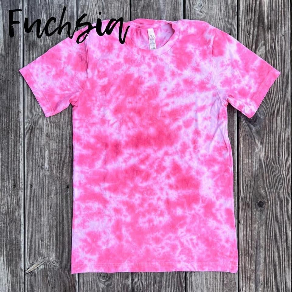 Fuchsia Tie Dye Blank