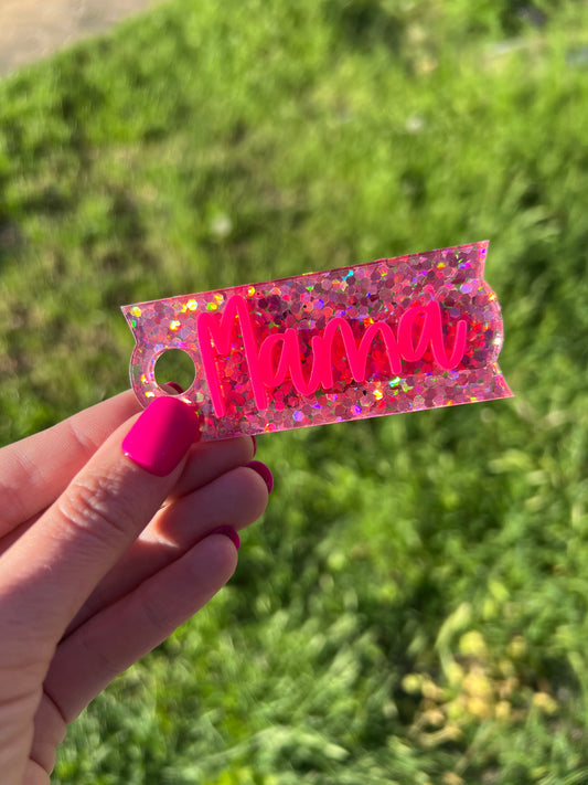 Mama Pink Tumbler Topper