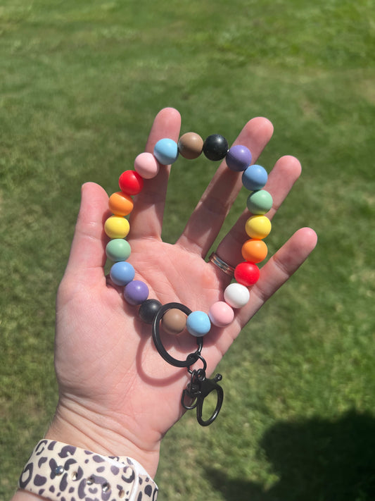 Colorful with Black Keychain