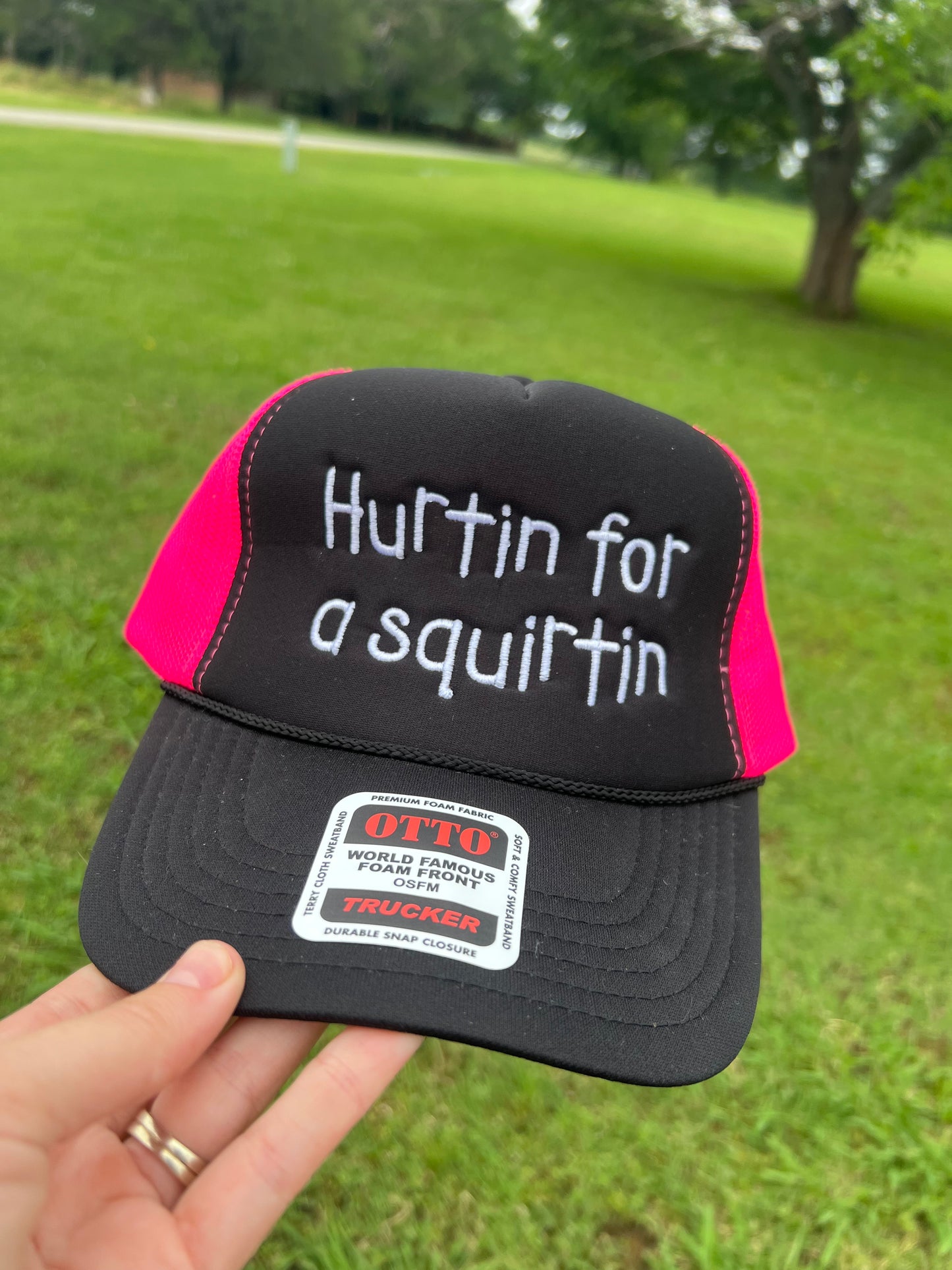 Hurtin for a Squirtin Embroidered Foam Trucker Hat