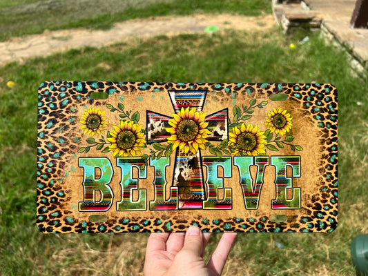 Believe License Plate