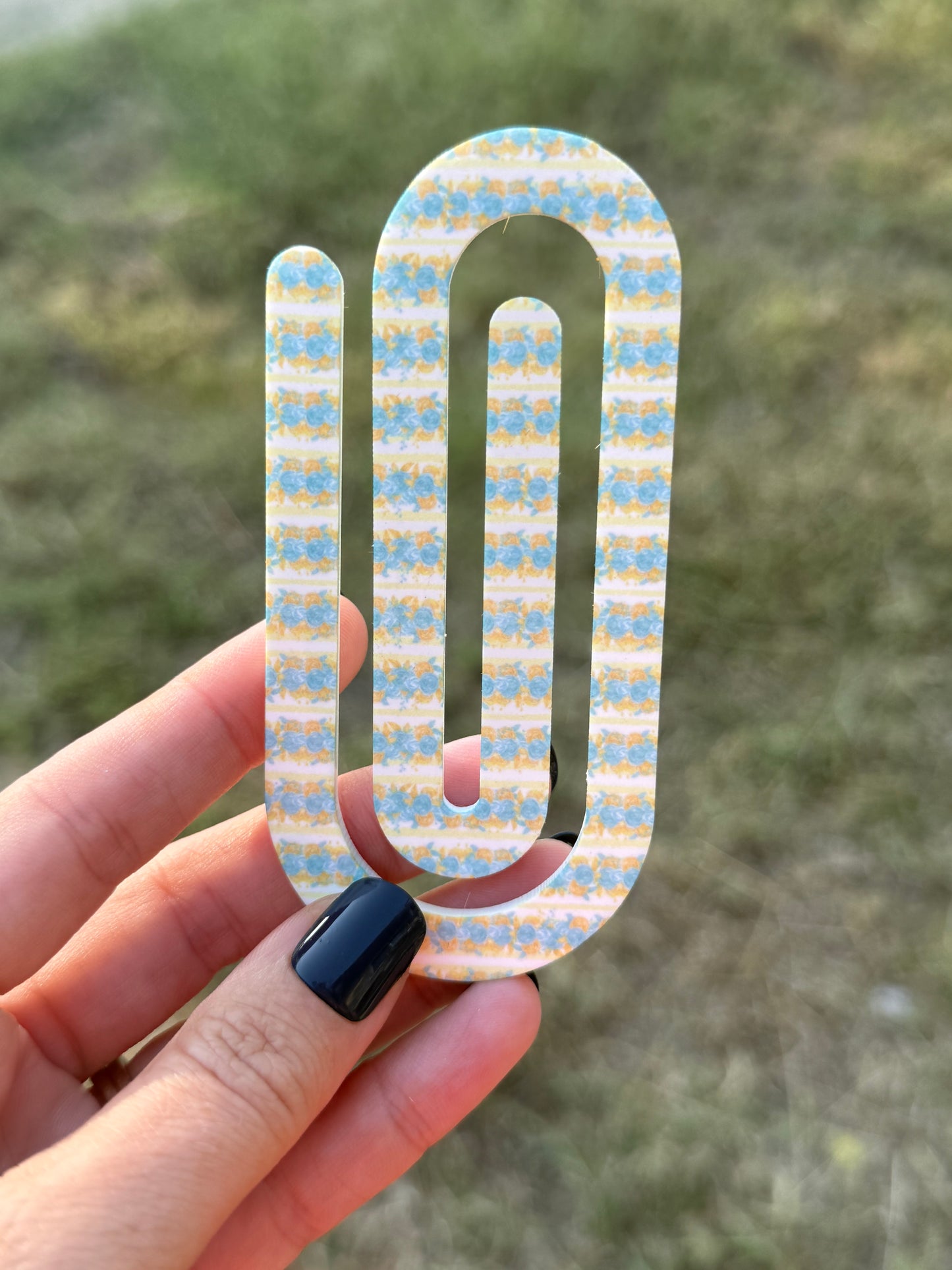 Oversized Paperclip - Floral