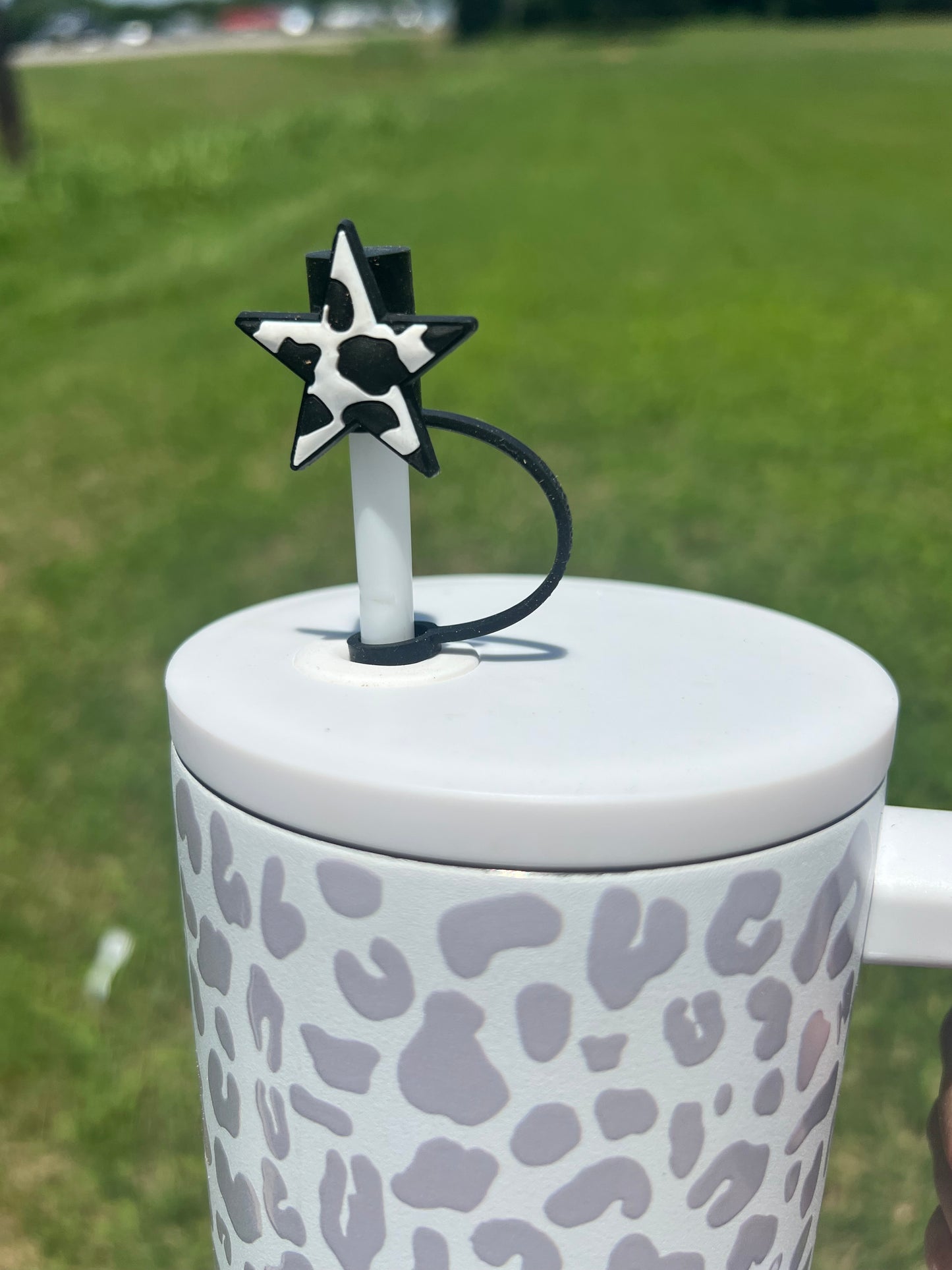 Straw Topper - Cow Star