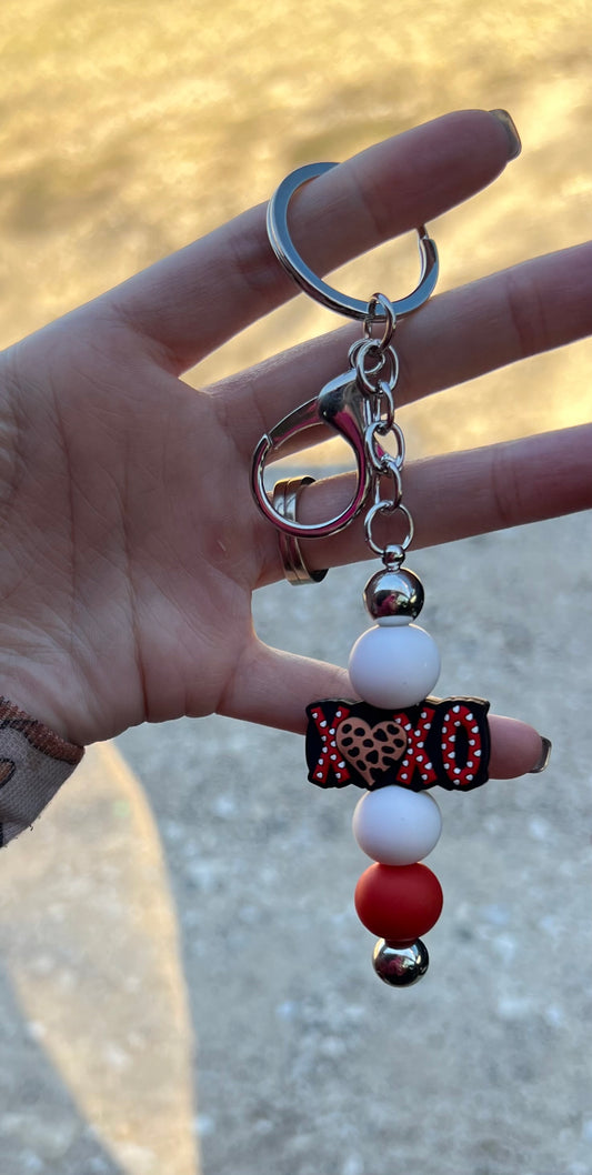 Beaded Keychains - XOXO