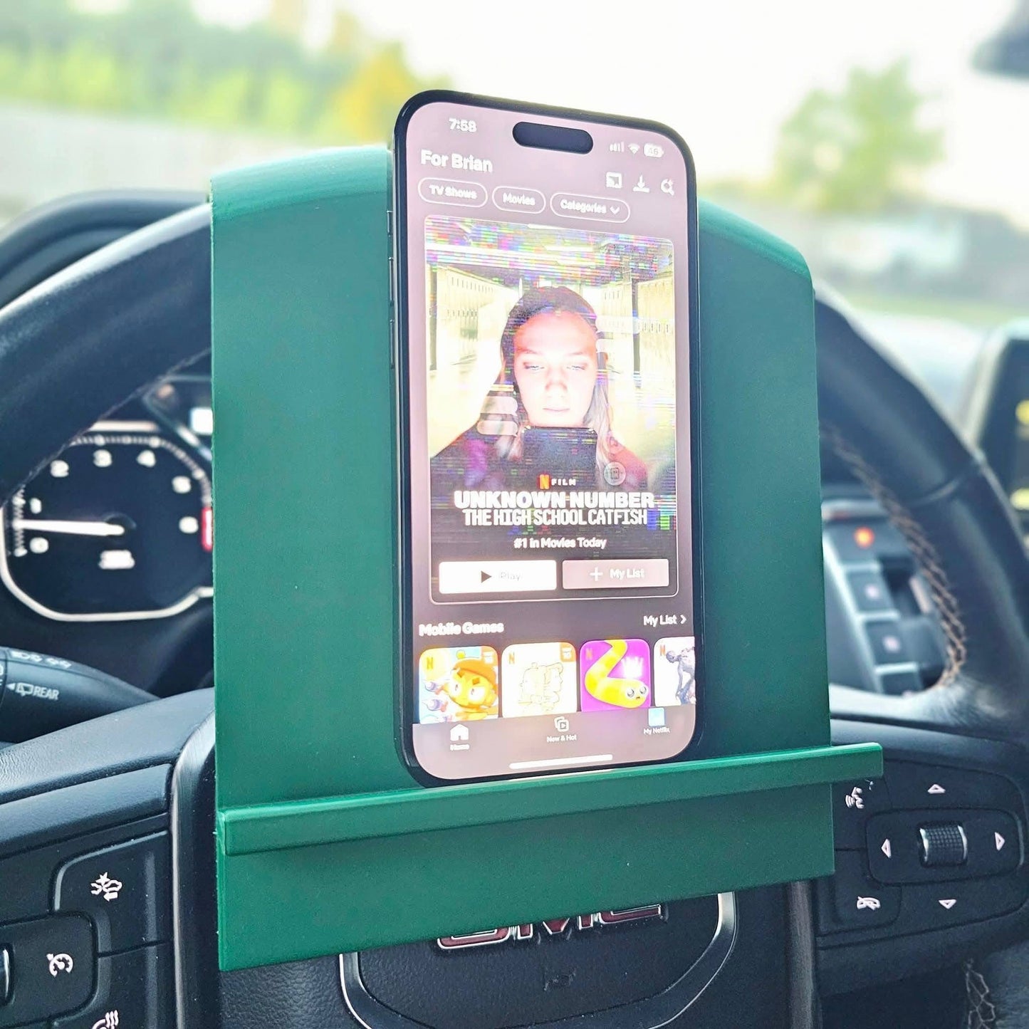 E-Reader Steering Wheel Holder