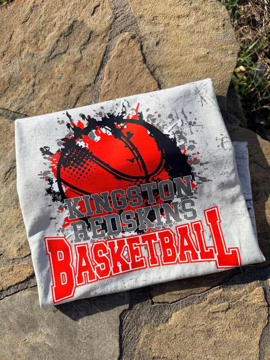 Kingston Redskins Basketball Tee