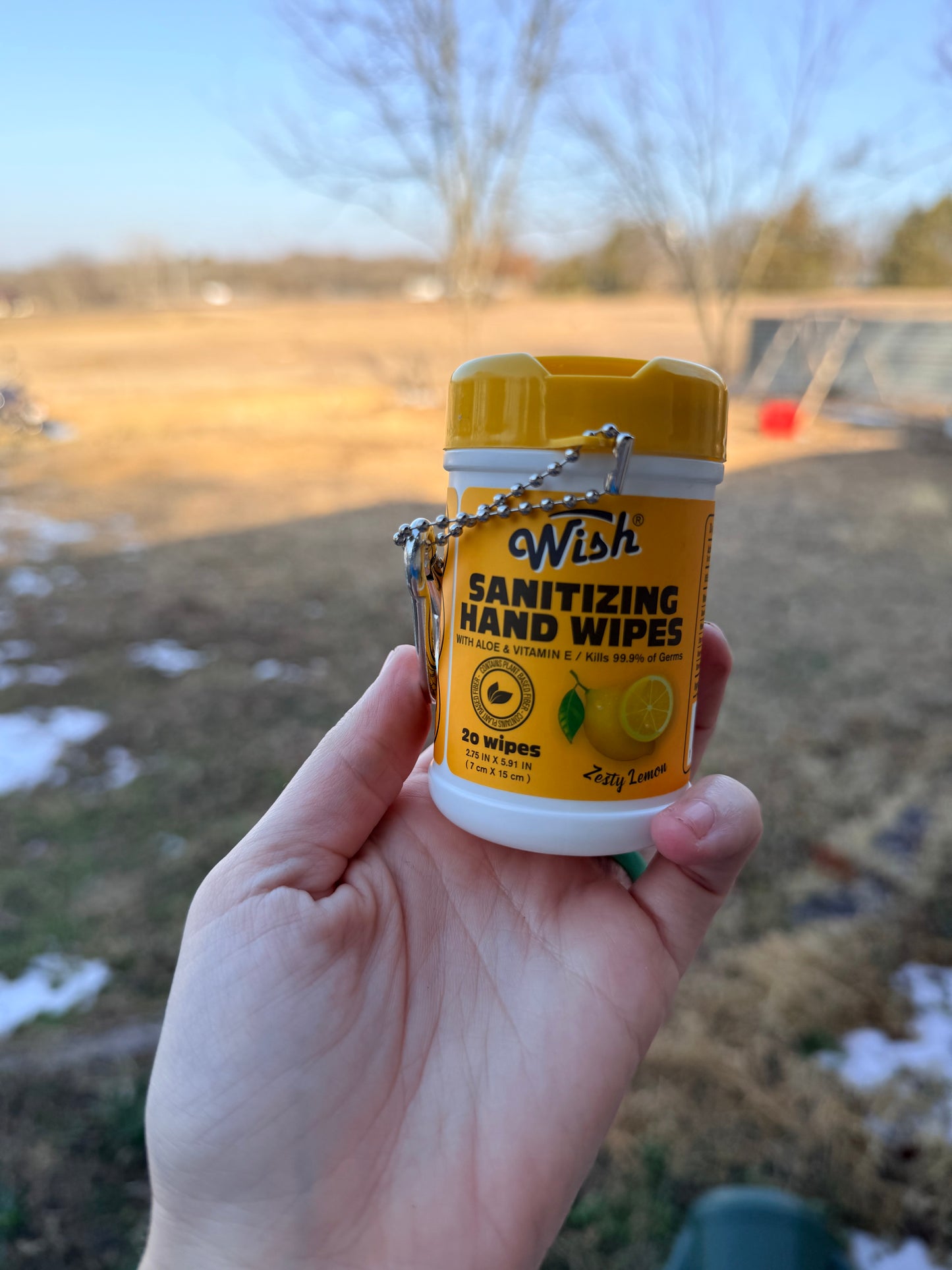 Sanitizing Hand Wipes Keychains