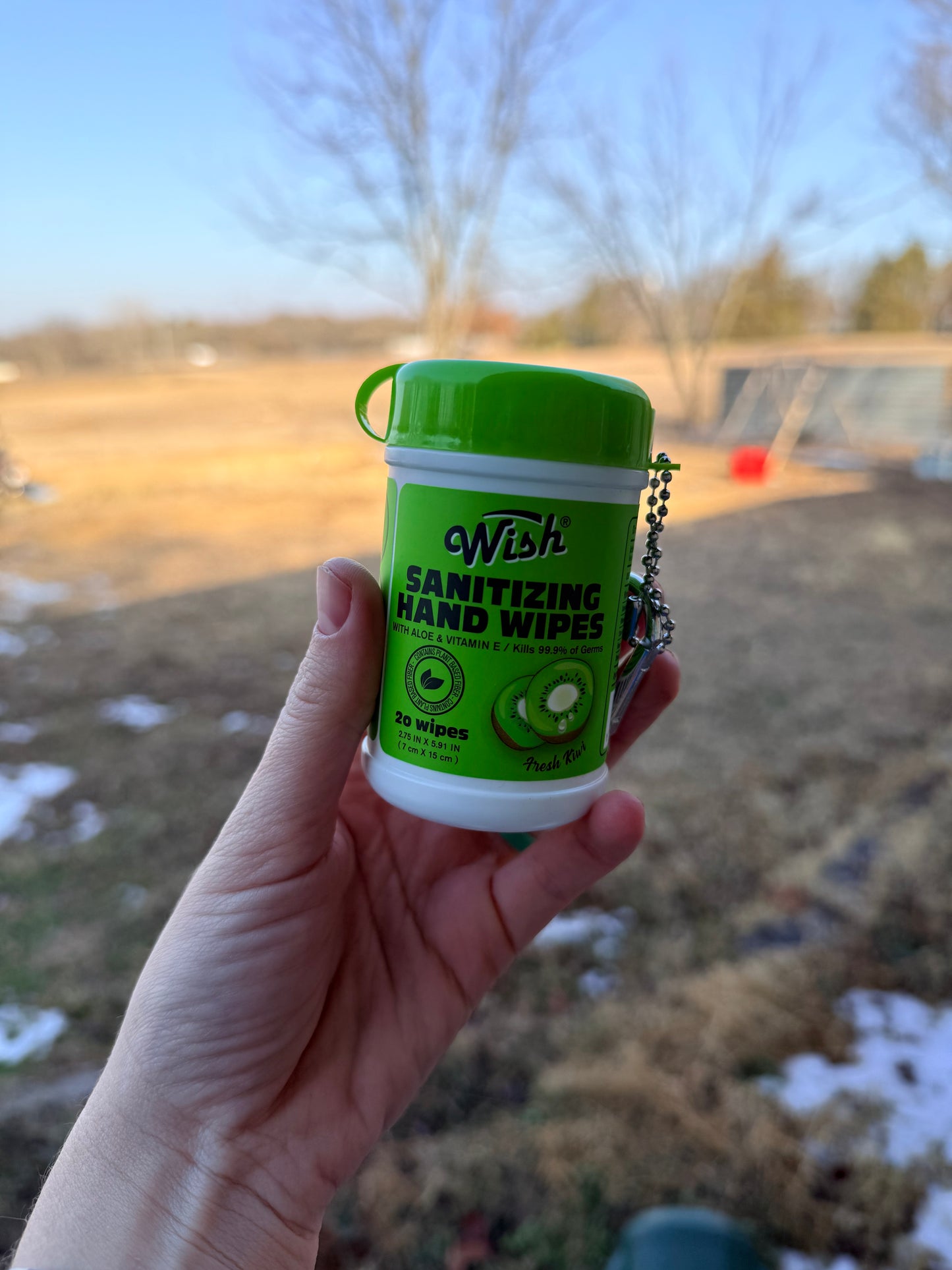 Sanitizing Hand Wipes Keychains