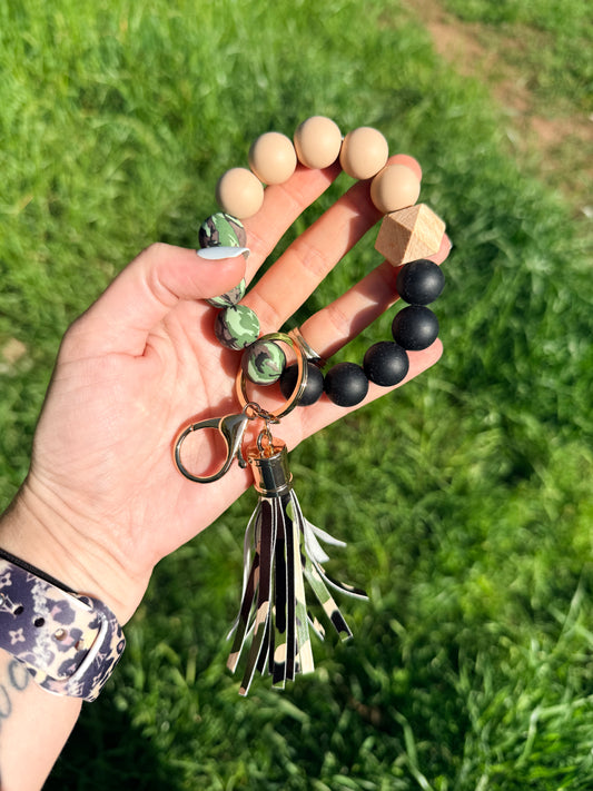 Black/Tan Camo Keychain