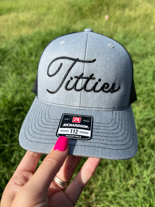 Titties Embroidered Hat