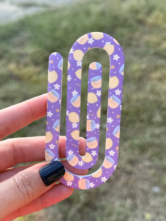 Oversized Paperclip - Honey