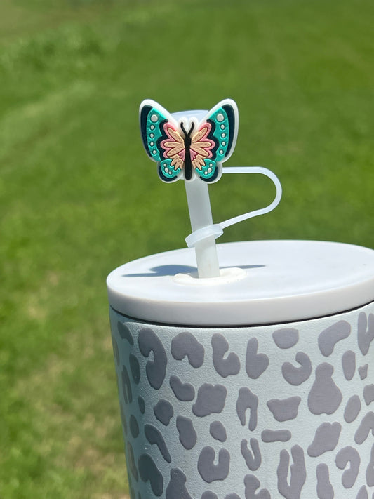 Straw Topper - Butterfly