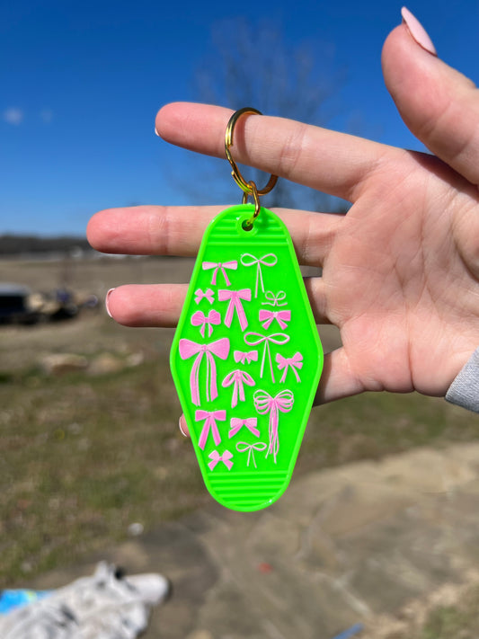 Bows Motel Keychain