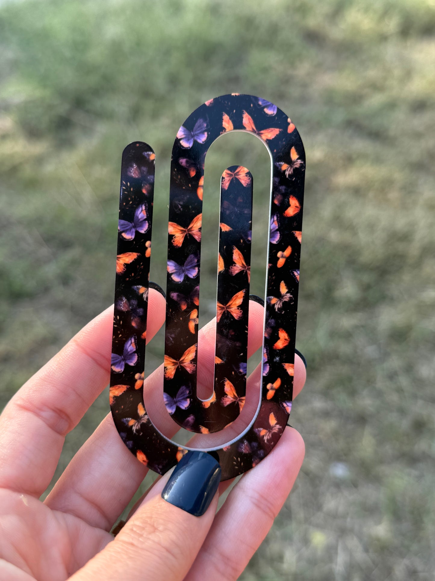 Oversized Paperclip - Butterflies