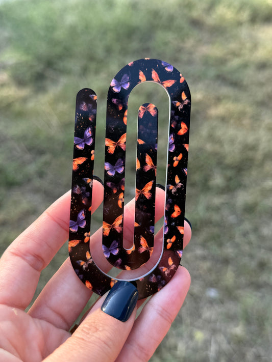 Oversized Paperclip - Butterflies