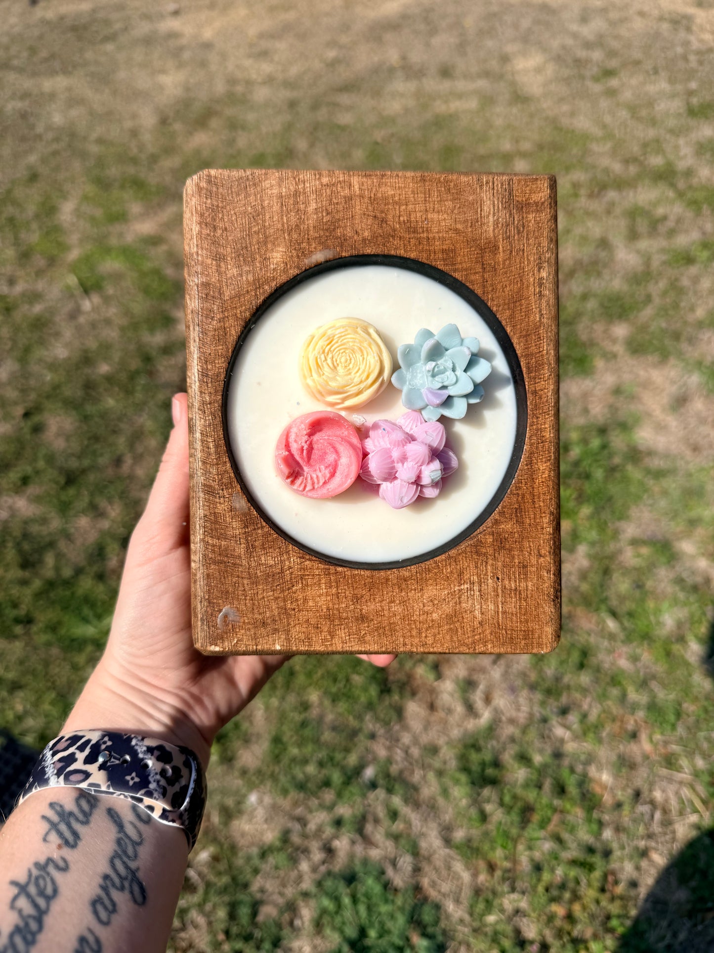 Dough Bowl Floral Candle - Midnight Dream