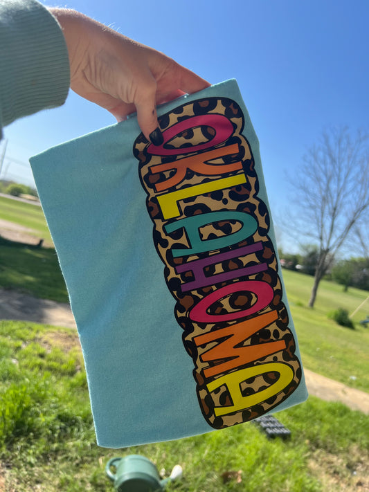 Leopard / Colorful Oklahoma TEE