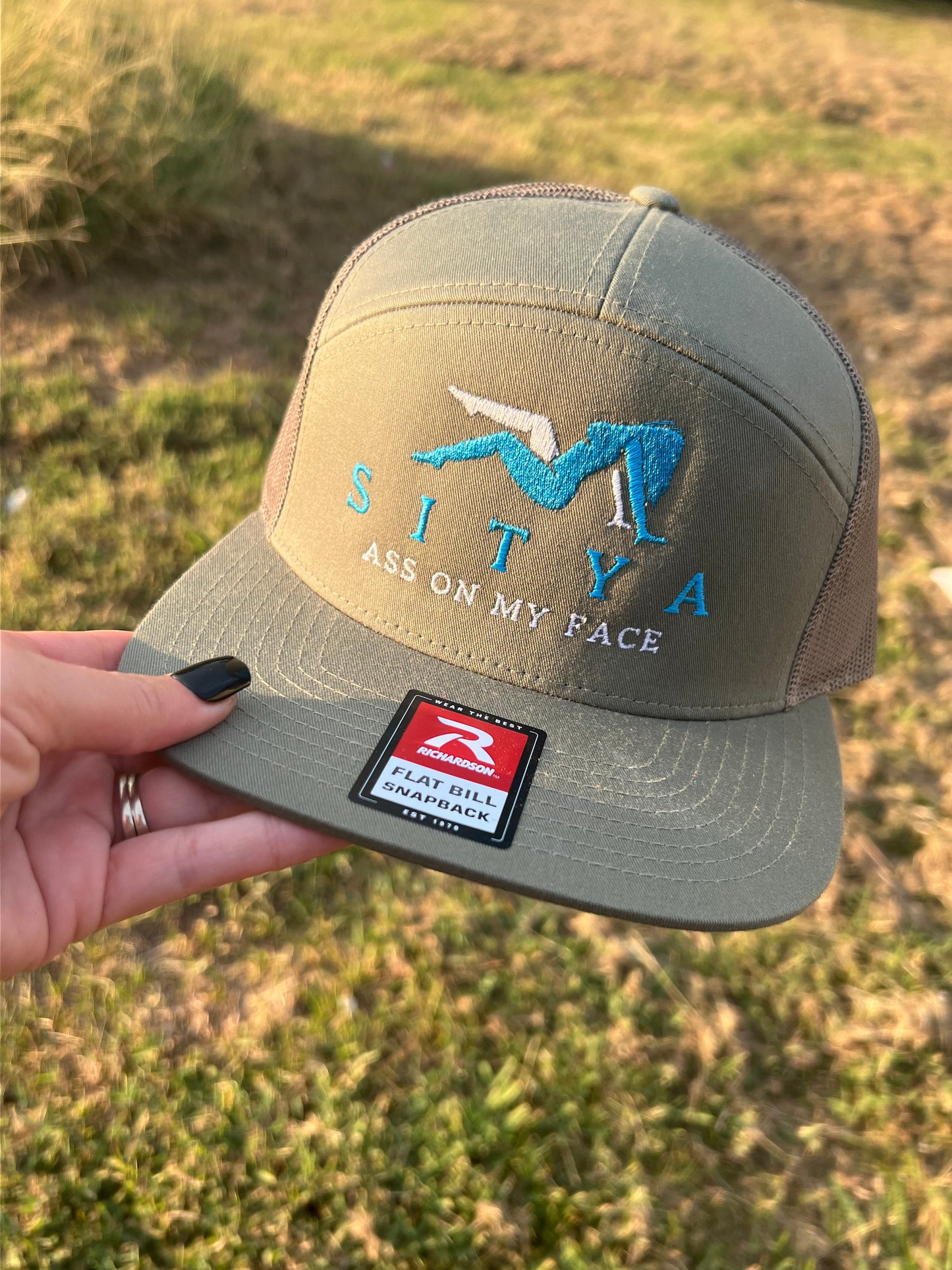 Green & Blue SITYA Embroidered Hat
