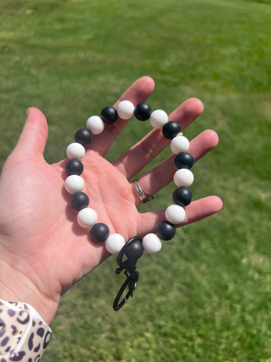 Black and White Keychain