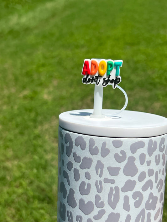 Straw Topper - Adopt Don’t Shop