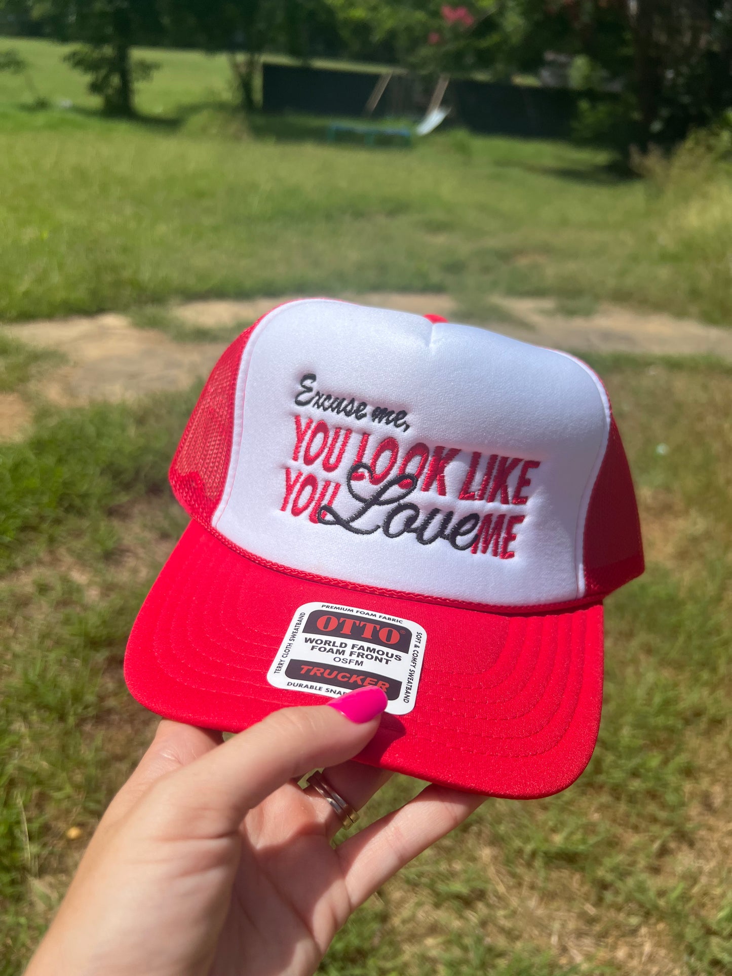 Excuse me, You look like You Love Me Embroidered Hat