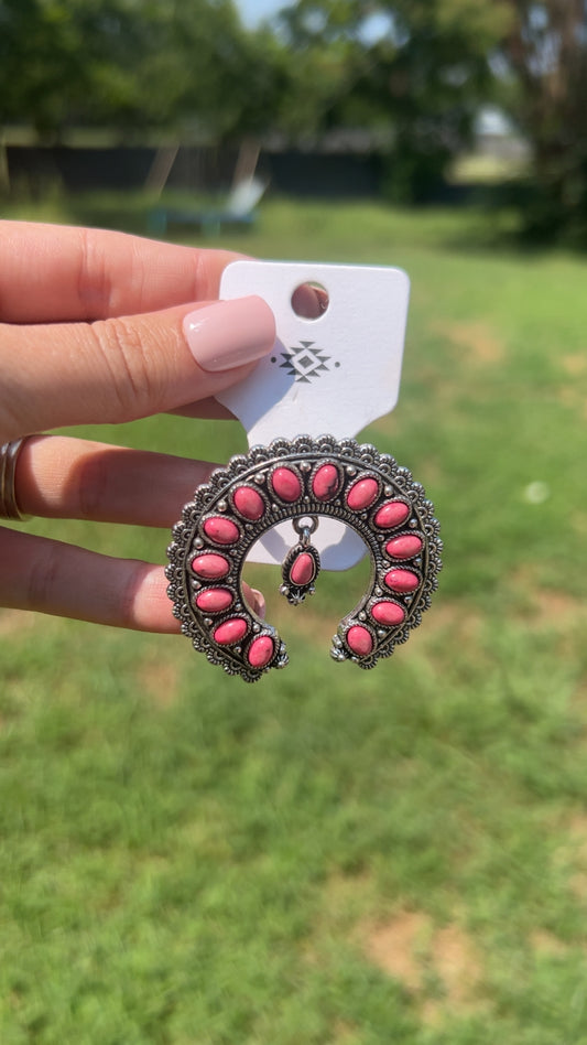 Pink Stone Squash Ring
