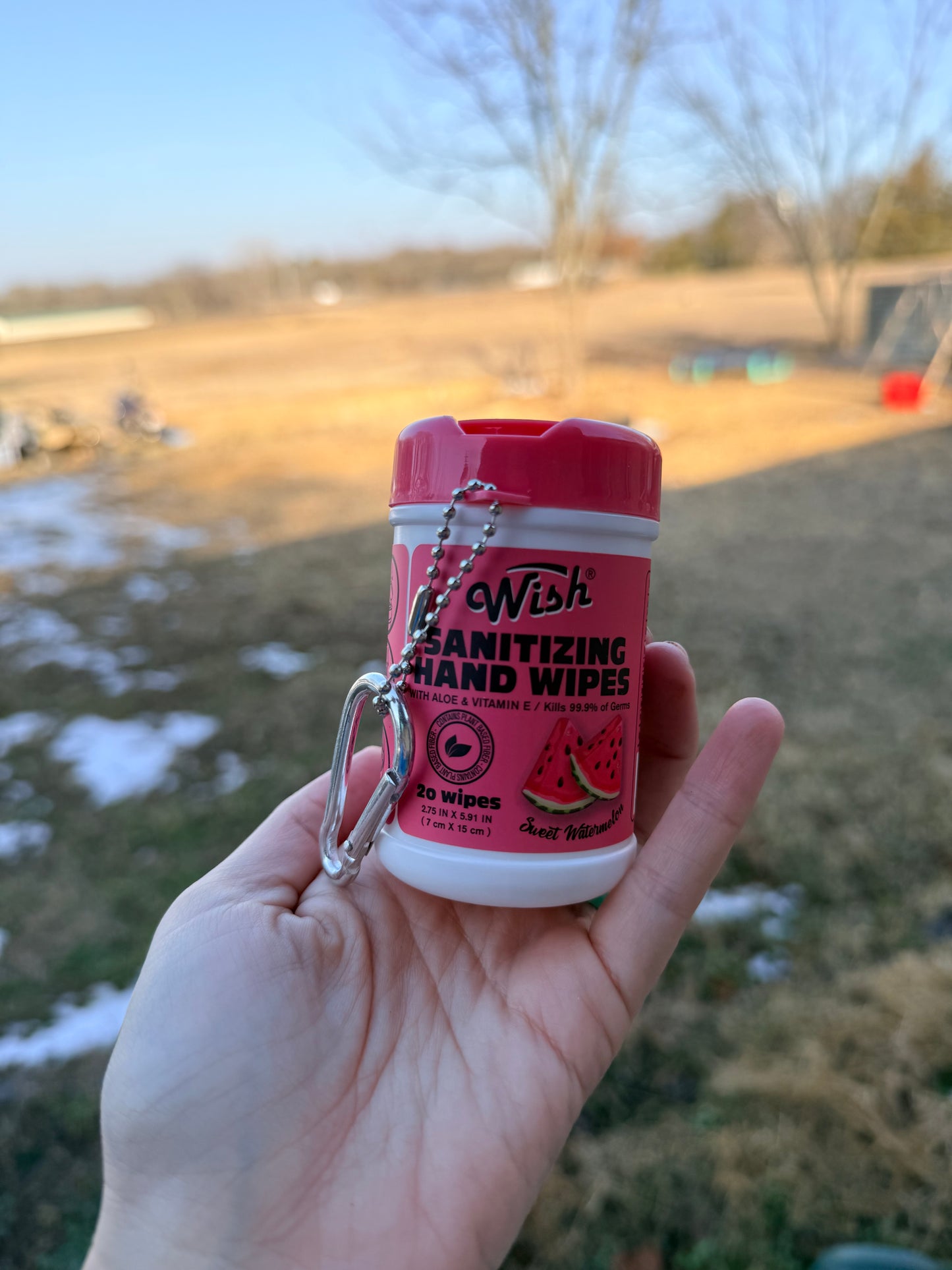 Sanitizing Hand Wipes Keychains