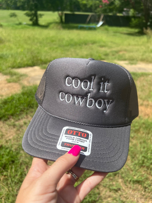Cool It Cowboy Embroidered Hat