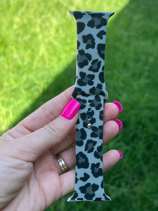 Black Leopard Watch Band