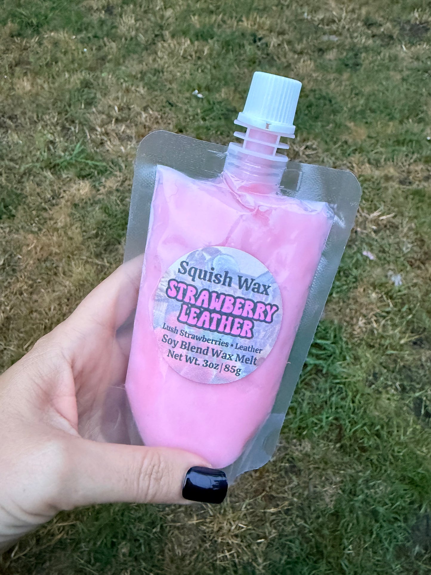 Squish Wax Melts - Strawberry Leather