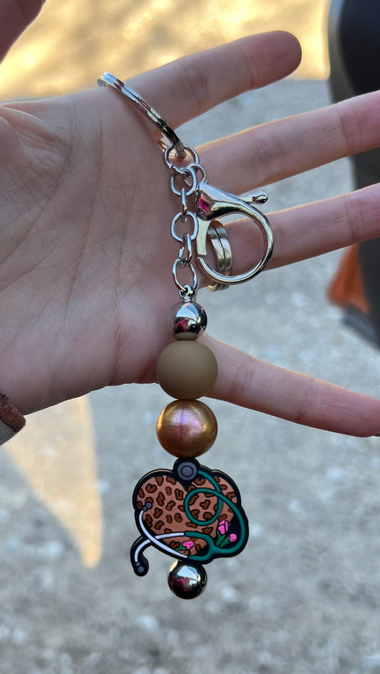Beaded Keychains - Nurse