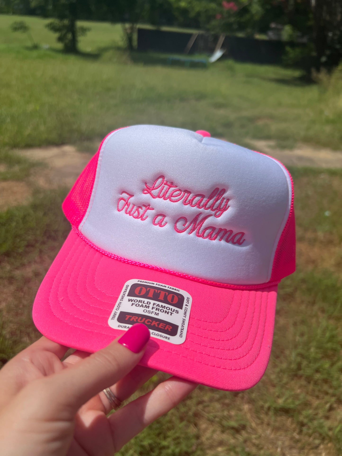 Literally, Just A Mama Embroidered Hat