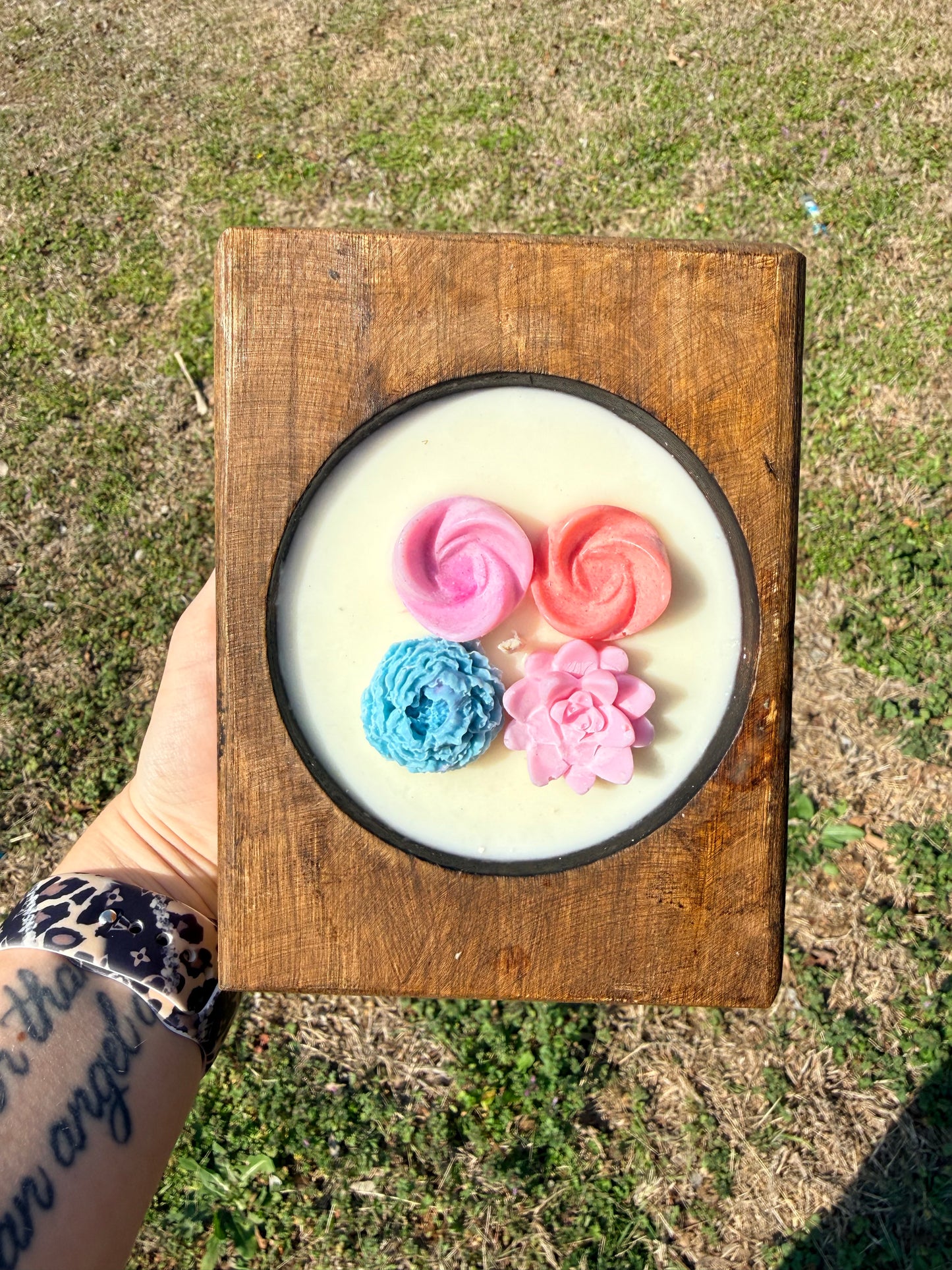 Dough Bowl Floral Candle - Brazilian Hippie